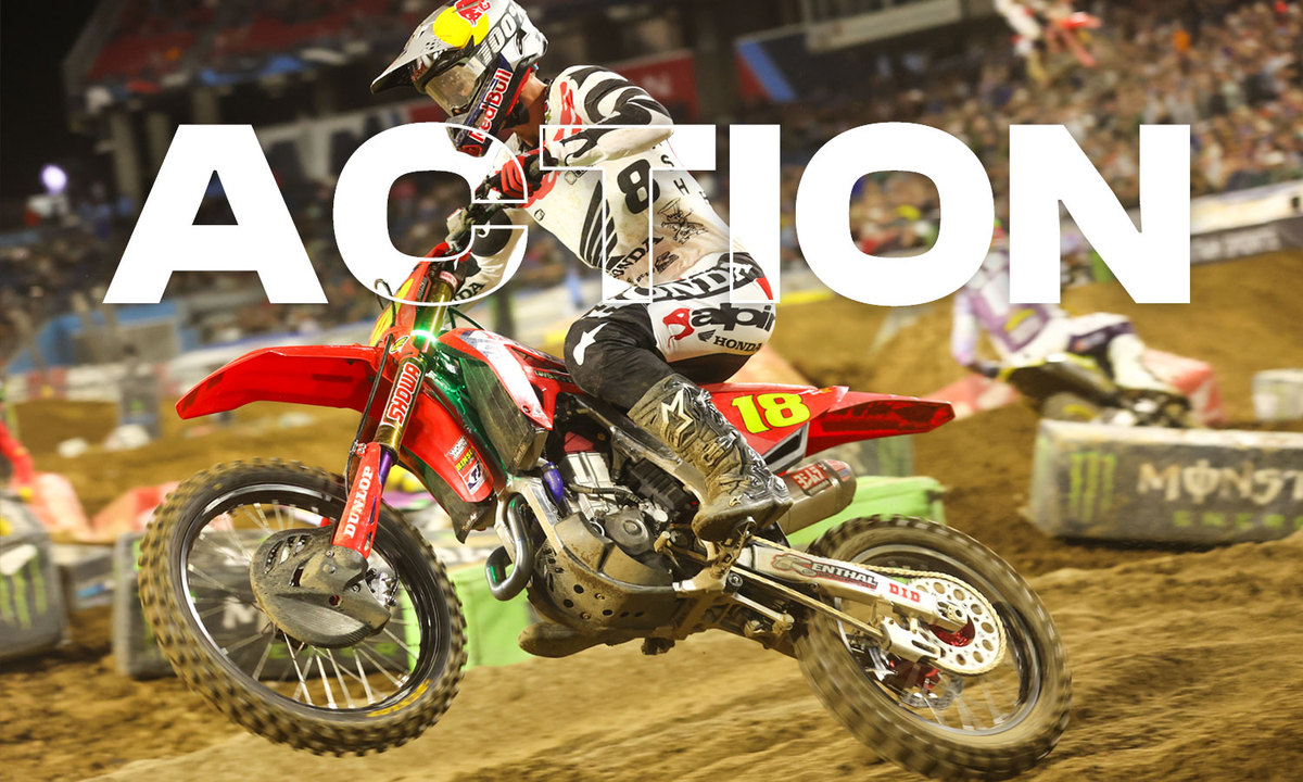 Jett Lawrence en action (SX Nashville)