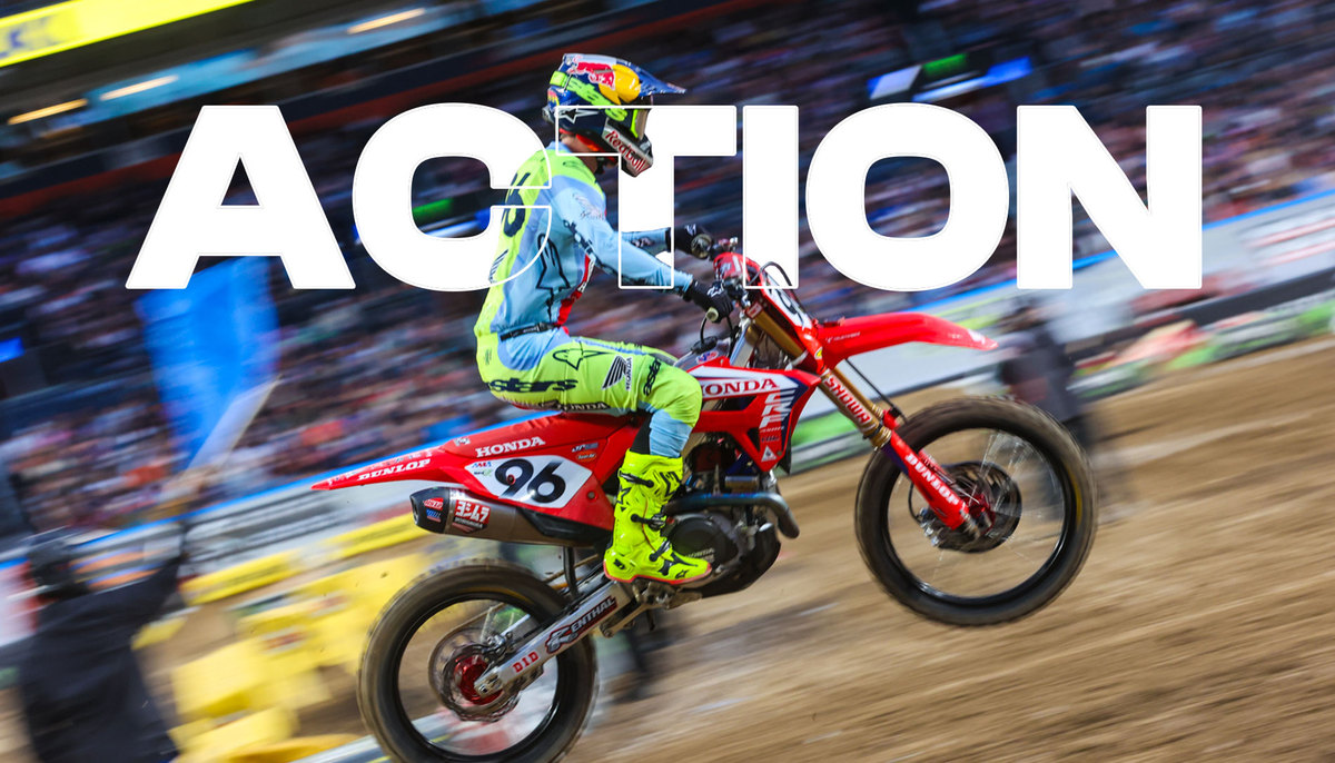 Hunter Lawrence en action (SX Denver)