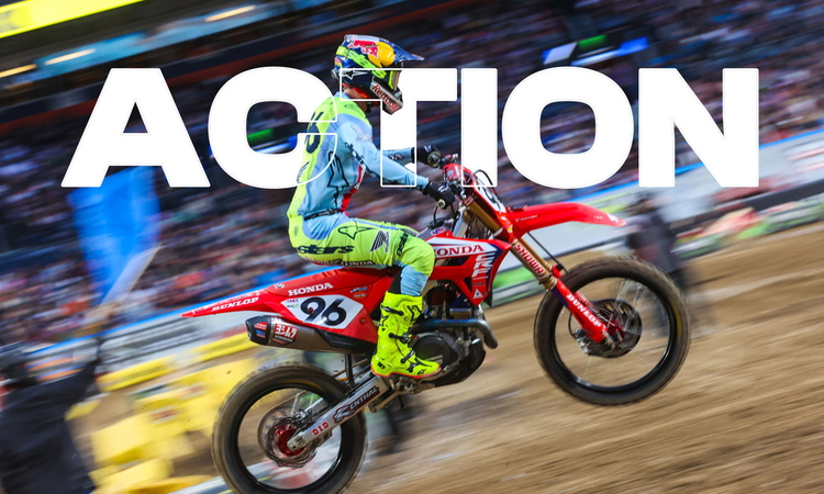 Hunter Lawrence en action (SX Denver)