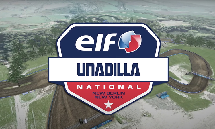 La piste virtuelle du MX d'Unadilla