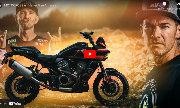 Motocross en Harley Davidson Pan America