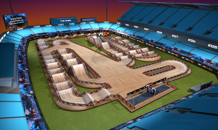 La piste virtuelle du WSX d'Australie (Perth)