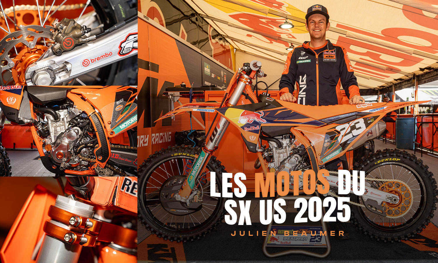 La KTM 250 SX-F de Julien Beaumer par Austin Watterson.