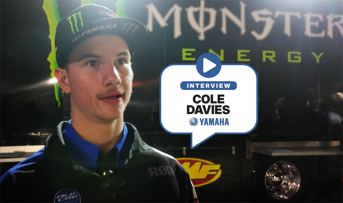 Cole Davies : « je m'attendais à bien faire »