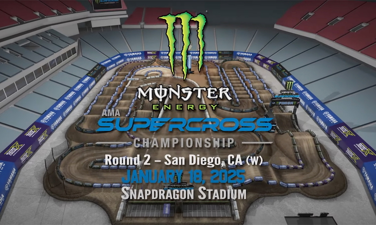 La piste virtuelle du SX de San Diego
