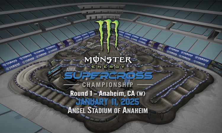 La piste virtuelle du SX d'Anaheim 1