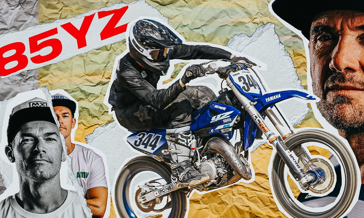 Une moto pour la course (Yamaha 85 YZ)