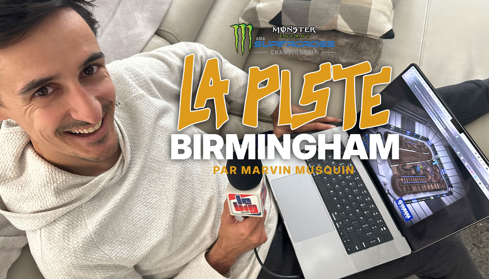 La piste SX de Birmingham par Marvin Musquin