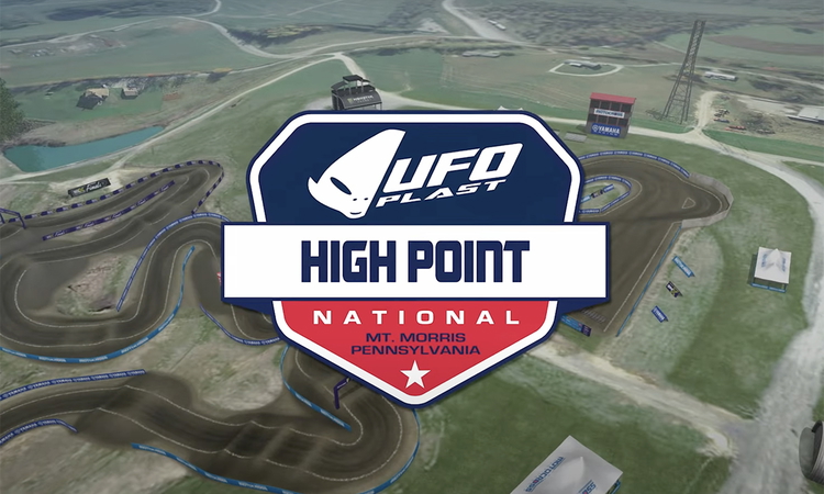 La piste virtuelle du MX d'High Point