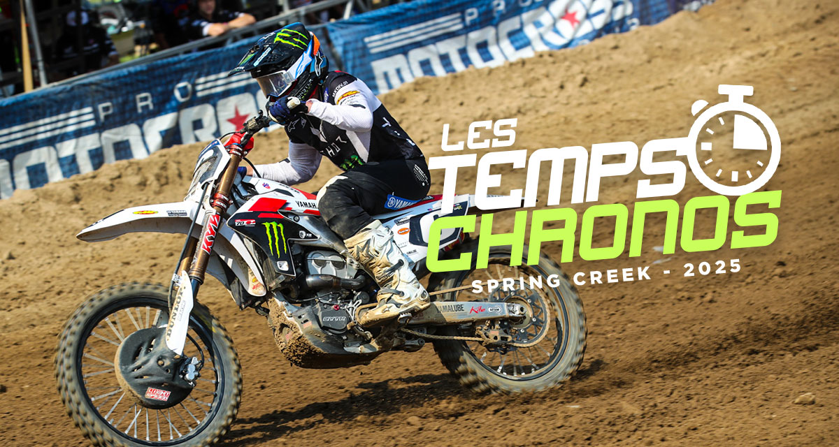 Les temps chronos du MX de Spring Creek