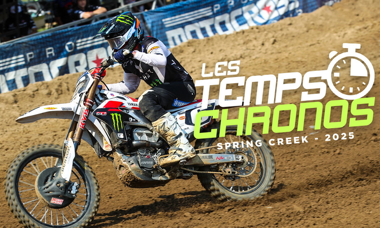 Les temps chronos du MX de Spring Creek