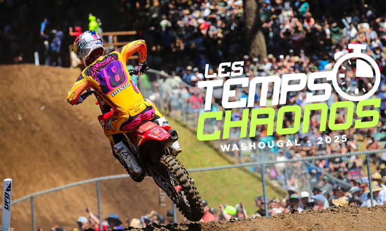 Les temps chronos du MX de Washougal