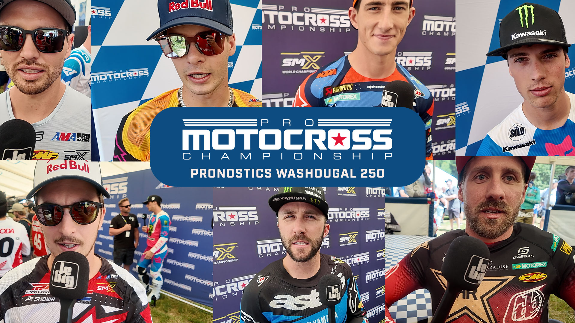 Le podium 250 de Washougal par les pilotes 450