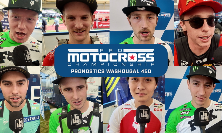 Le podium 450 de Washougal par les pilotes 250