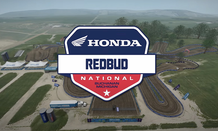 La piste virtuelle du MX de RedBud