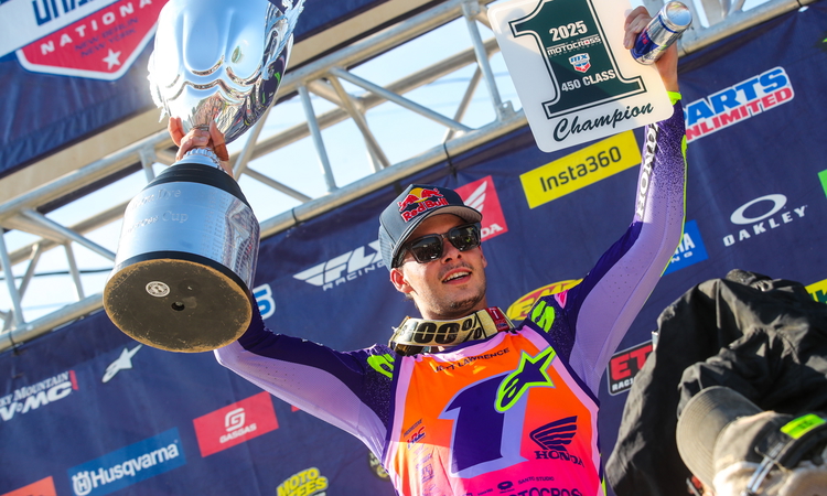 Jett Lawrence est Champion Pro Motocross 450