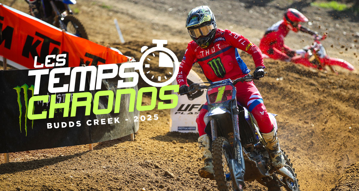 Les temps chronos du MX de Budds Creek