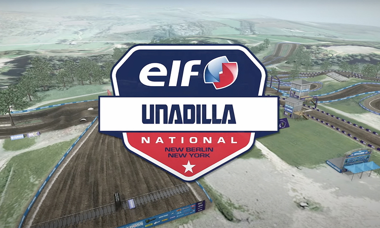 La piste virtuelle du MX d'Unadilla