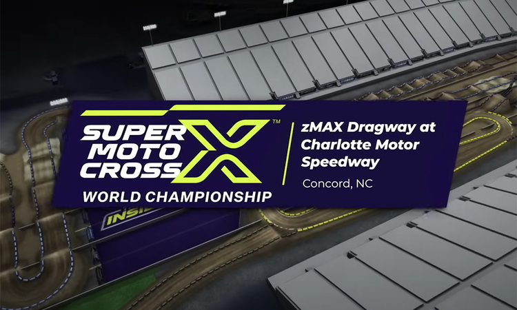 La piste virtuelle du SMX de Charlotte