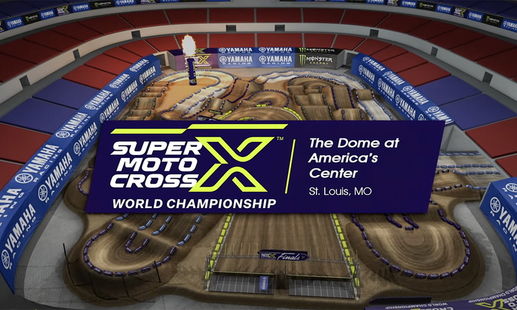 La piste virtuelle du SMX de St Louis