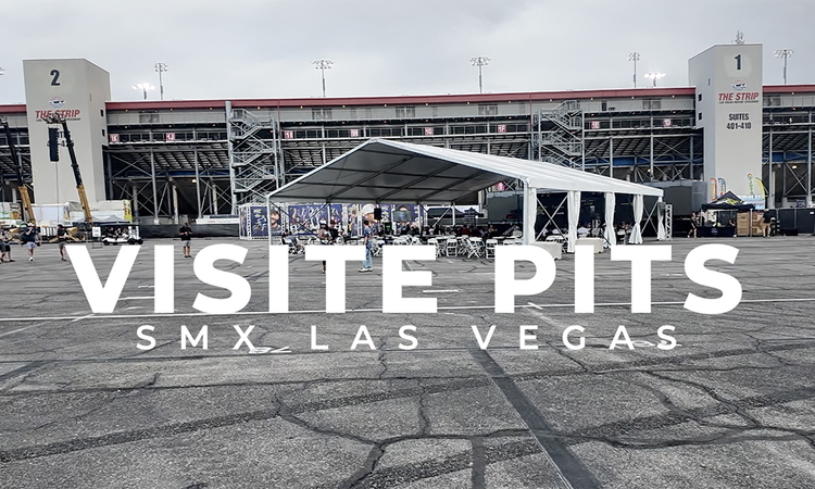 Visite des pits du SMX de Las Vegas