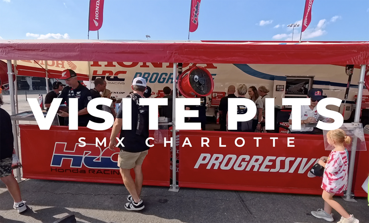 Visite des pits du SMX de Charlotte