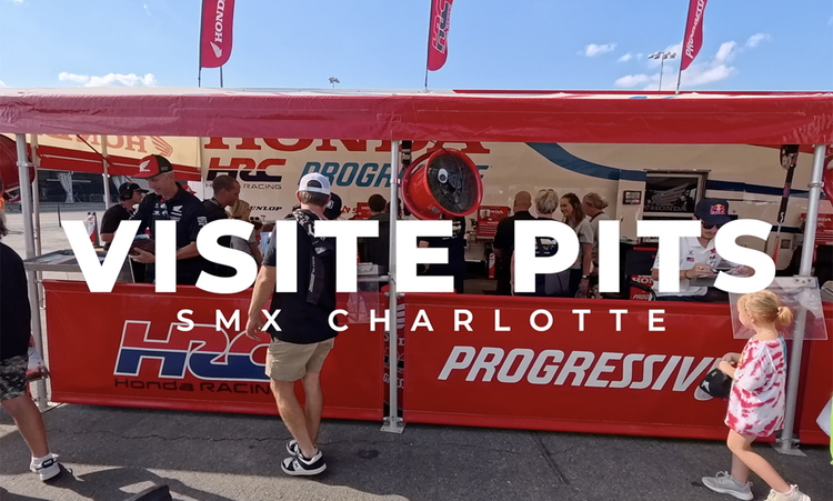 Visite des pits du SMX de Charlotte