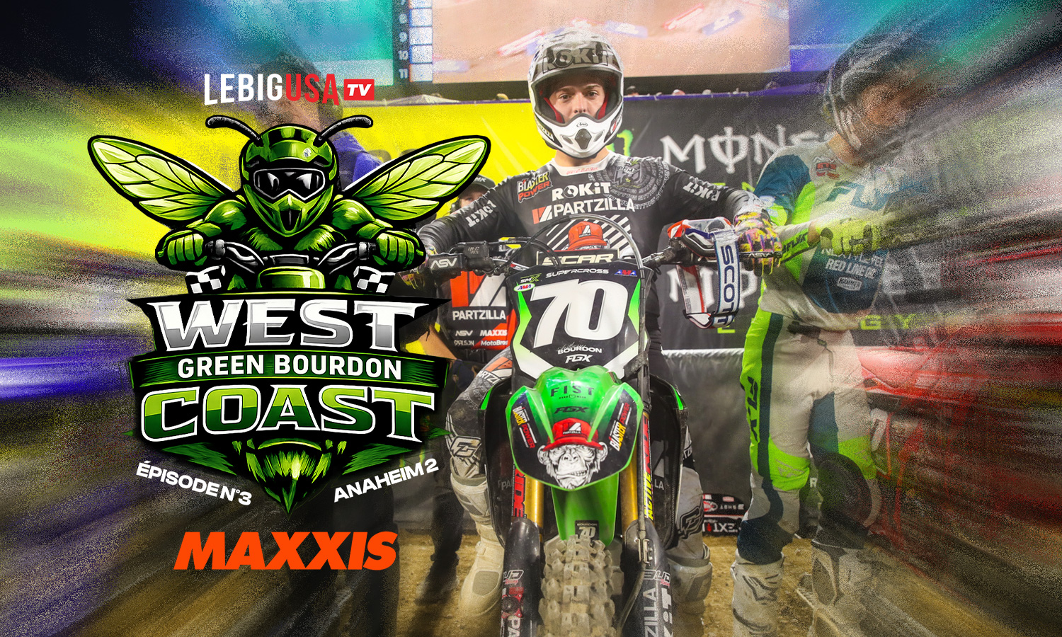 West Coast SX "Green Bourdon" à Anaheim 2