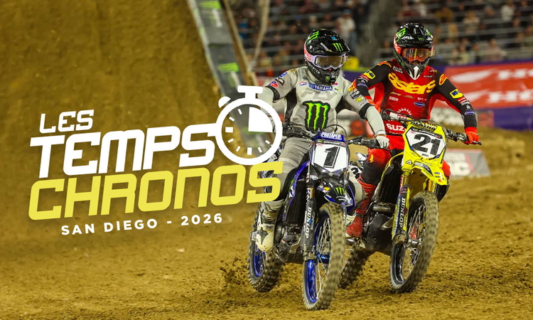 Les temps chronos du SX de San Diego