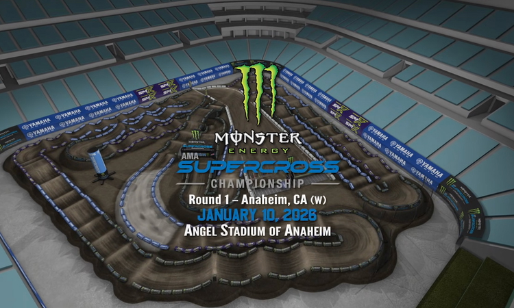La piste virtuelle du SX d'Anaheim 1