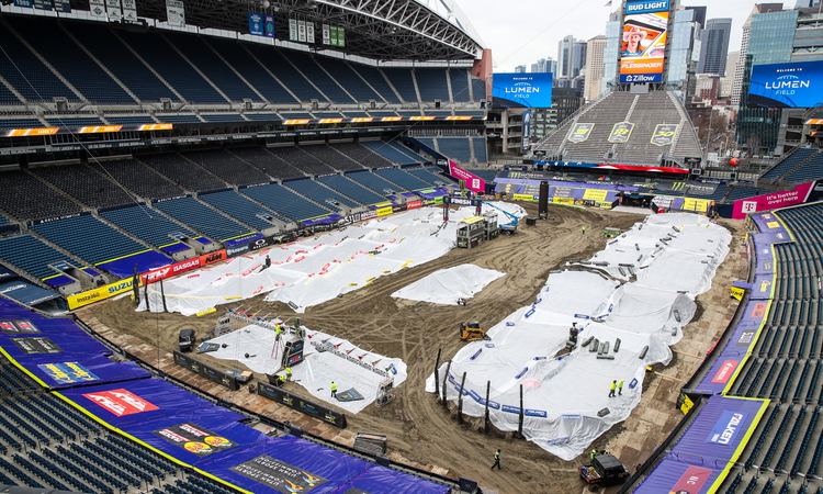La piste (couverte) du SX de Seattle (vendredi)