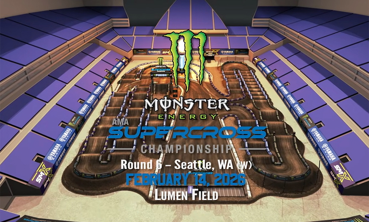 La piste virtuelle du SX de Seattle