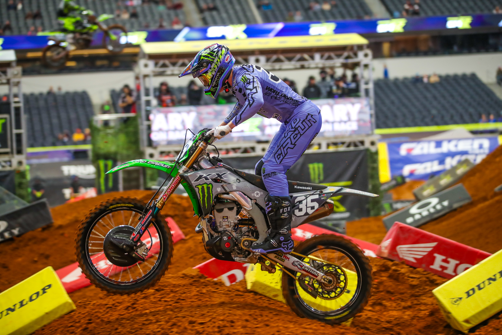 "Jump on-jump off" du SX d'Arlington au ralenti (250)