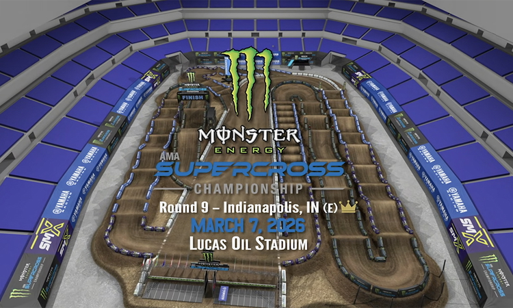 La piste virtuelle du SX d'Indianapolis