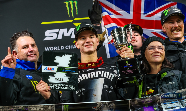 Cole Davies est Champion SX 250 côte Est 2026