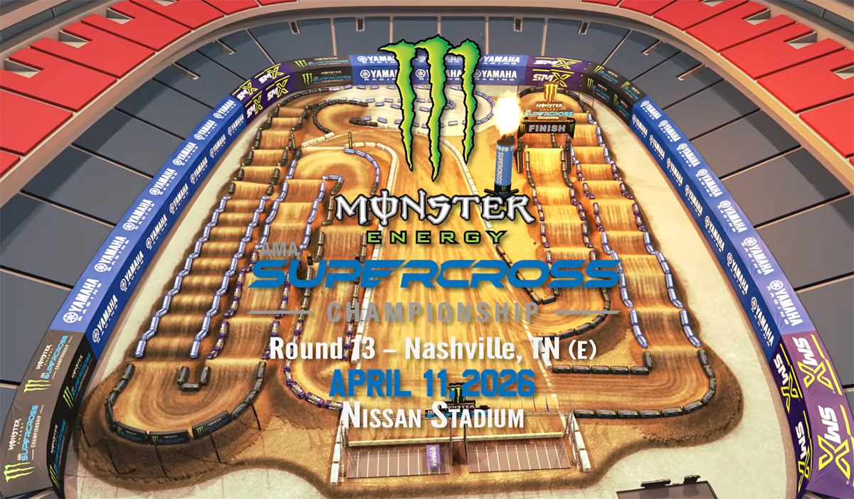 La piste virtuelle du SX de Nashville