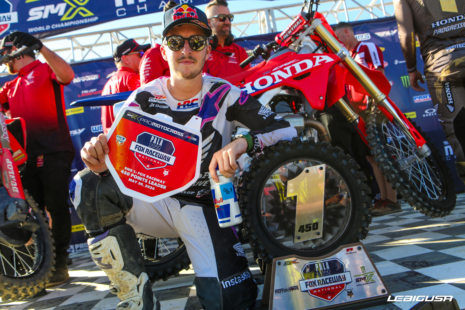 Hunter Lawrence sur sa lancée du SX à Pala