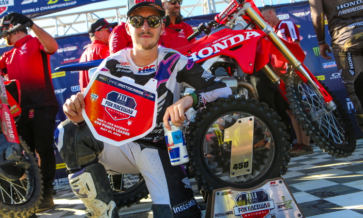 Hunter Lawrence sur sa lancée du SX à Pala