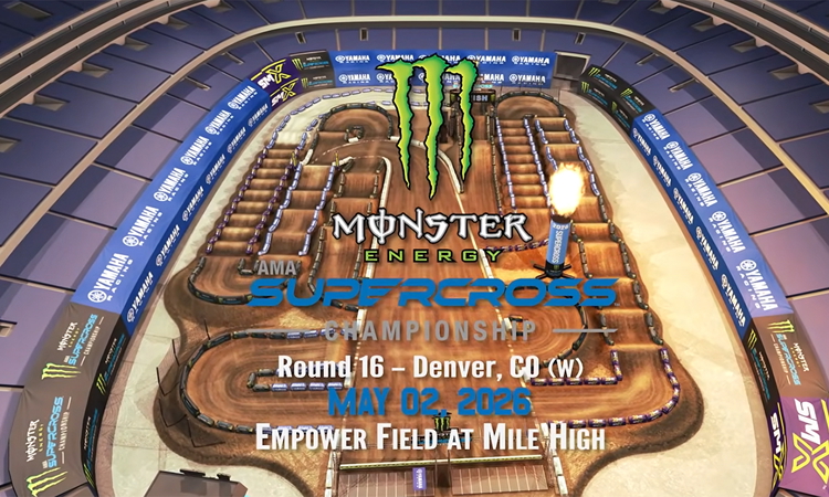 La piste virtuelle du SX de Denver
