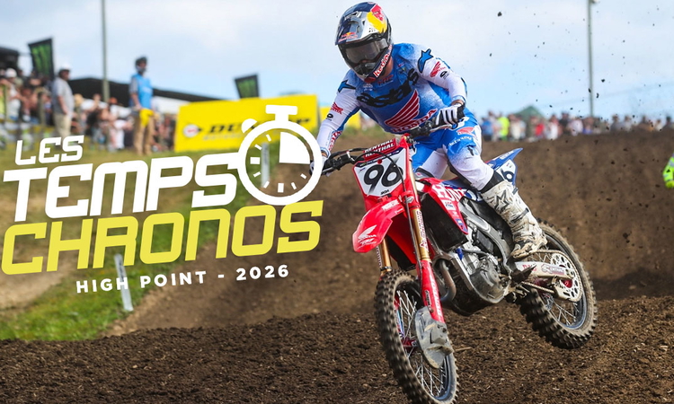 Les temps chronos du MX d'High Point