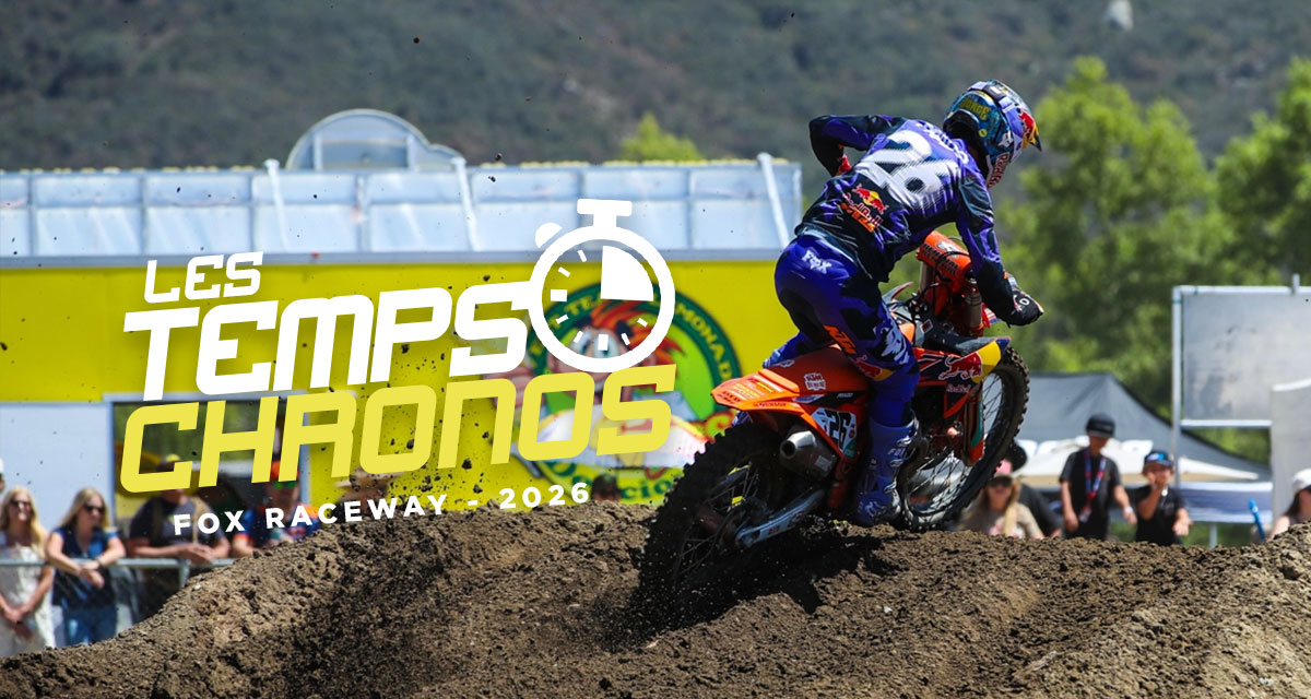 Les temps chronos du MX de Fox Raceway