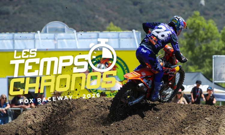 Les temps chronos du MX de Fox Raceway