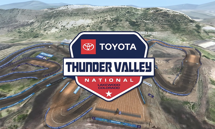 La piste virtuelle du MX de Thunder Valley