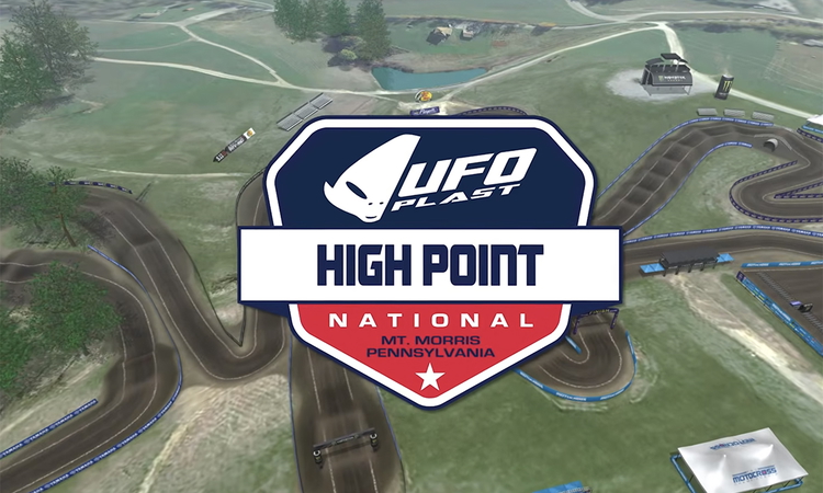 La piste virtuelle du MX d'High Point