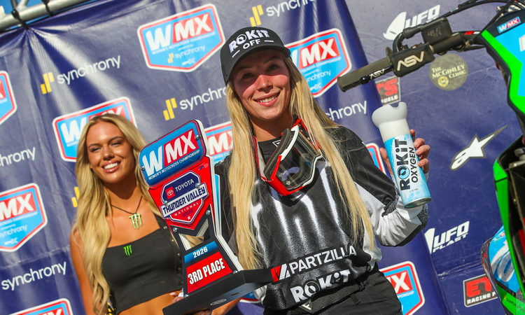 Le podium de Taylah McCutcheon à Thunder Valley