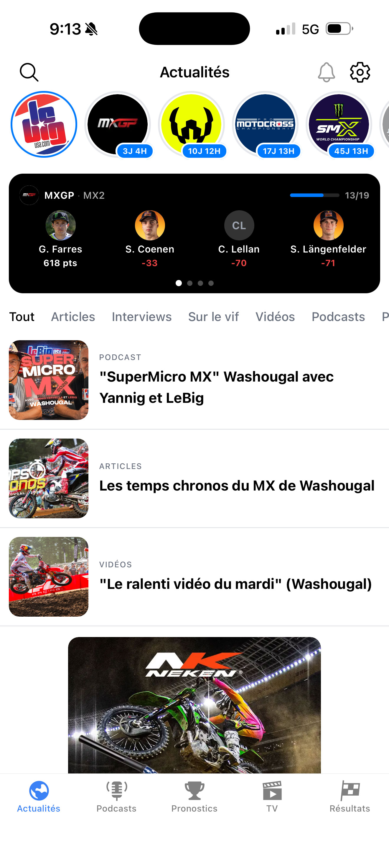 LeBigUSA sur mobile — Accueil