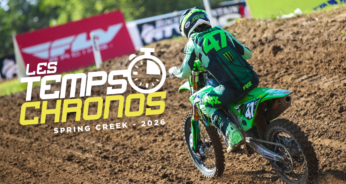 Les temps chronos du MX de Spring Creek