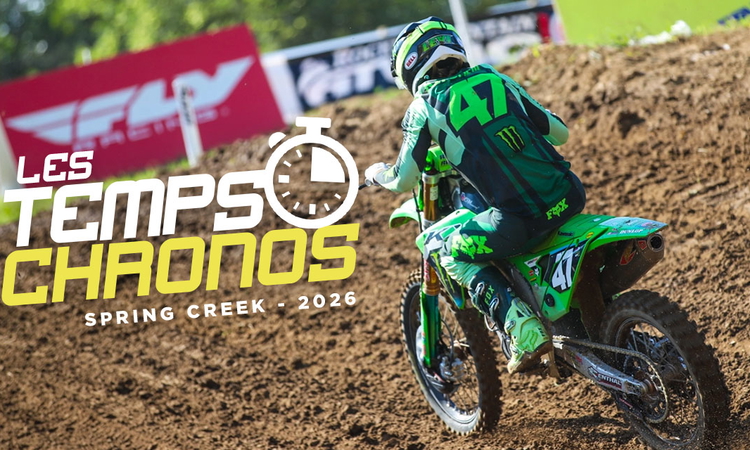 Les temps chronos du MX de Spring Creek