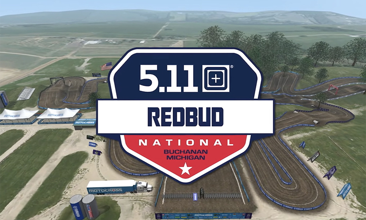 La piste virtuelle du MX de RedBud