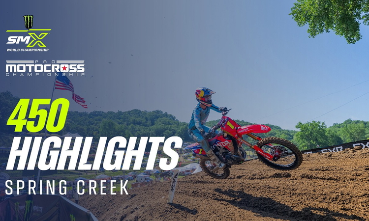 MX Spring Creek : résumés vidéos (250 et 450)